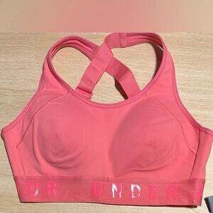 Under Armour Coral Pink Crossback Sports Bra